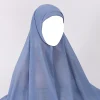 hijabs instantanés avec casquette plaine en mousseline de soie jersey hijabs pour femme voile musulman islamique hijab casquette écharpe pour femmes turban foulard
