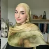 nouveauté aquarelle imprimé fleuri respirant léger doux coton rayonne viscose tissé musulman femmes châle hijab écharpe