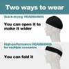 moisture absorbing workout headbands for men non slip quick dry stretchy sweatband elastic comfortable men‘s sports hairband