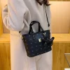 sac à main en cuir pour femmes, fourre tout classique et élégant, fourre tout de luxe de styliste pour habillage urbain quotidien