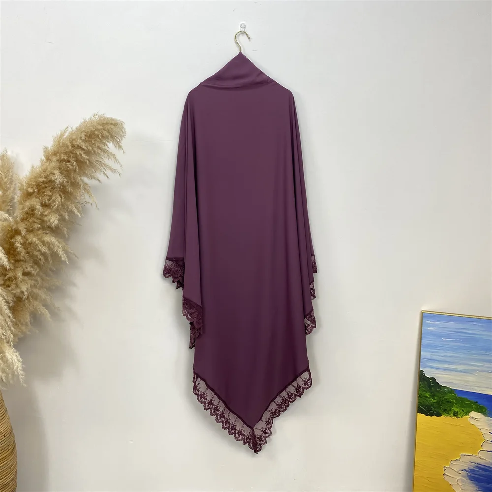 abaya avec tiens imar pour femmes musulmanes, ensemble islamique, hijab de prière, grande taille