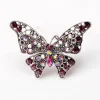 strass papillon broche broches à la mode alliage émail métal épinglette scintillant multicolore en option pour les femmes petit accès au cadeau