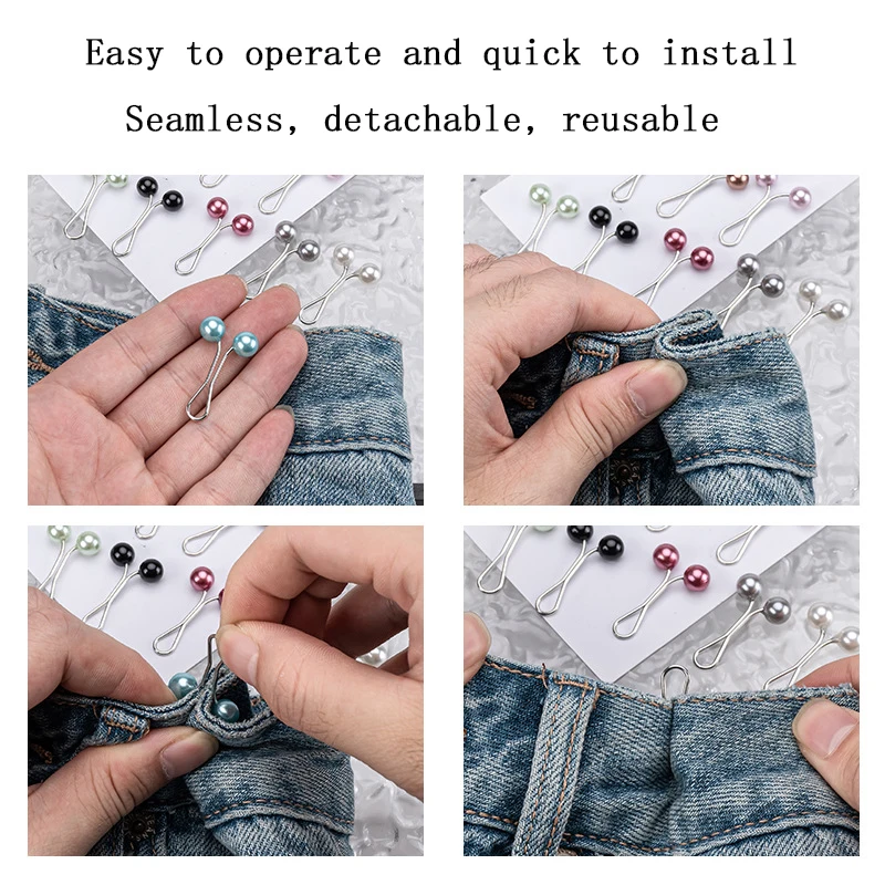 Épingle d'écharpe Hijab en perles colorées à la mode, couvre-tête pour femmes musulmanes, Clips de broche en forme de U, accessoires de support d'écharpe antidérapants