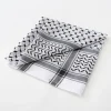 traditionnel arafat kuffiyeh palestinien noir et blanc arabe kafiya shemagh keffiyeh moyen orient écharpe enveloppement jacquard bandeau