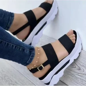 2025 sandales d’été pour femmes mode plate-forme sandales chaussures décontractées compensées léger talon Sandalias Mujer tongs Zapatos 2025 sandales d’été pour femmes mode plate-forme sandales chaussures décontractées compensées léger talon Sandalias Mujer tongs Zapatos