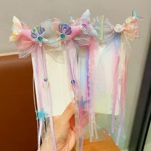 Bande bandeau bébé habiller épingles à cheveux filles nœud papillon tressé fleur épingle à cheveux accessoire