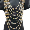 bijoux de mariée algériens, multi chaînes, pièce de monnaie entièrement faite à la main, grand collier, tête de poitrine, robe de mariée arabe, bijoux de corps, nouvelle collection