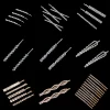 Pinces à cheveux en métal strass brillant pour femmes, épingles à cheveux simples de couleur or argent, accessoires pour cheveux de filles, bijoux