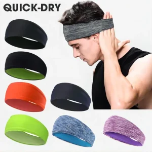 Bandeau de sport pour hommes, Design en maille respirante, bandeaux élastiques, couvre-chef ou course à pied, Yoga, Fitness, entraînement