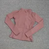 manteau de sport pour femmes, chemise de yoga, slim, manches longues, course rapide, pilates, fitness, haut, vêtements