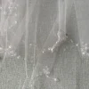 deux couches coude longueur voile perles bord mariage voile de mariée court luxe blanc ivoire mariée voiles