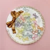 30 pièces 8.7*14.7mm AB Transparent petites perles de nœud papillon matériel créatif décoratif bijoux à bricoler soi-même accessoires en gros