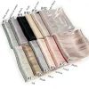 Écharpe hijab en satin organza pour femme, longue, brillante, musulmane, légère, douce, turban, châle, brillante, 18 couleurs, nouvelle collection 2025