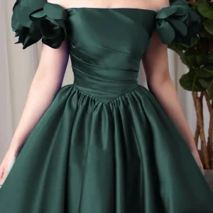 Arabie Saoudite Robes de soirée élégantes Vert Hors de l’épaule Robes de bal Longueur au sol Une ligne Robes de soirée formelles Arabie Saoudite Robes de soirée élégantes Vert Hors de l’épaule Robes de bal Longueur au sol Une ligne Robes de soirée formelles