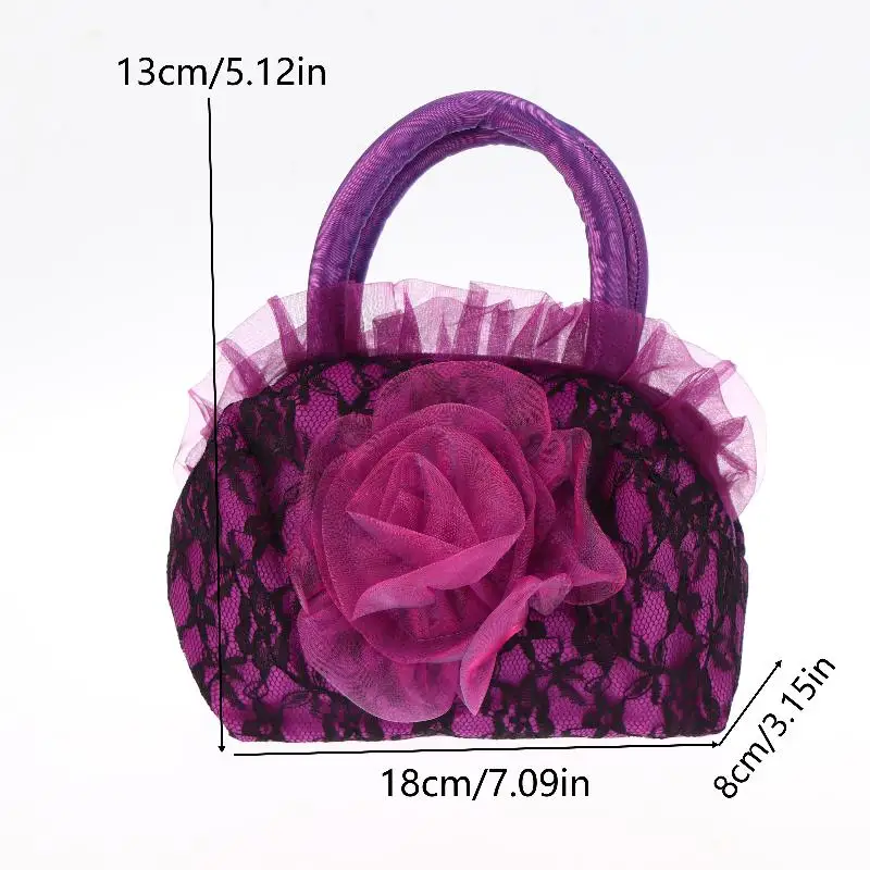 Pochette de soirée Vintage brodée florale pour femmes, sac à main élégant à motif de Rose, cadeau de vacances, fourre-tout cosmétique