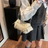 sac à bandoulière en pu pour femme, sacoche multi poches, solide, à la mode, style cool, punk