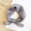 Écharpe 100% soie bandana femmes foulards carrés foulard mûrier printemps mode luxe haute qualité bandeau hijab châles