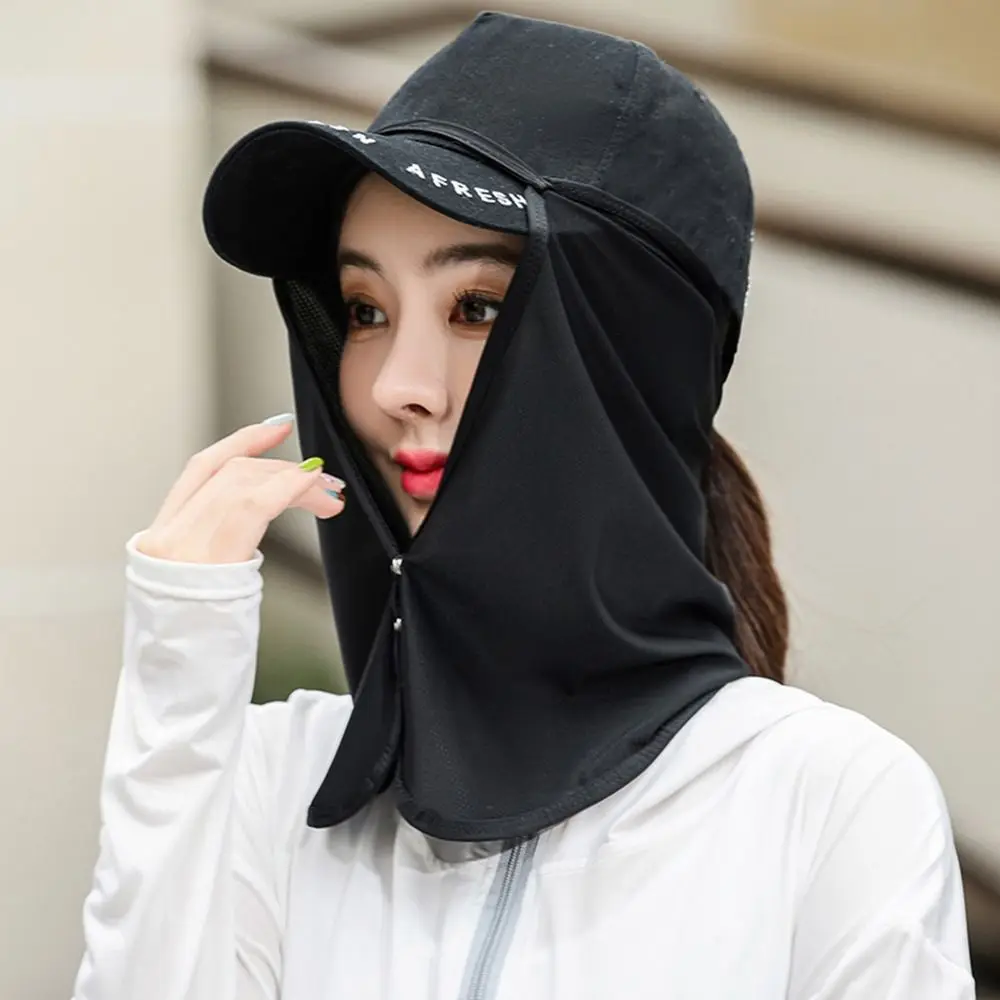casquette masque foulard en soie protection du cou foulards pour le visage été pour hommes foulard anti uv couverture faciale crème solaire voile masque de protection solaire