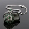 argent plus récent collier en résine magnifique cristal vintage bijoux pour femmes cadeaux collier femmes bijoux bohême pendentif