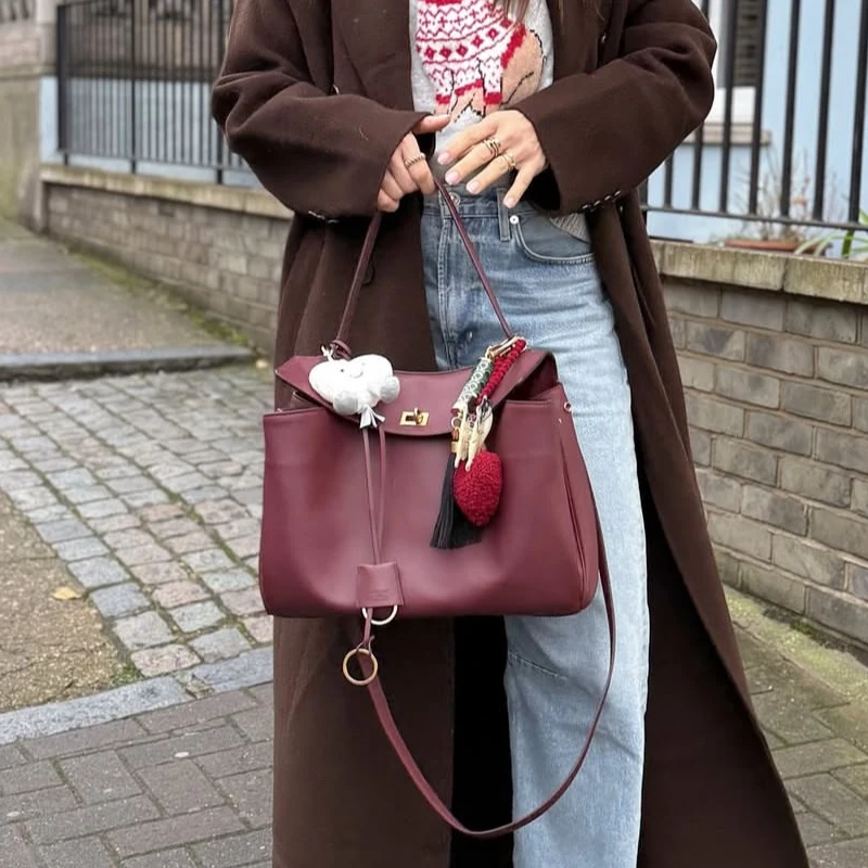 Sac de luxe de styliste pour femmes, sac à main multi-spécifications en cuir, sac fourre-tout de grande capacité, sac à bandoulière de banlieue décontracté