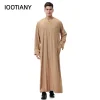 vêtements musulmans islamiques pour hommes, jubba thobe, kimono à fermeture éclair, robe longue, abaya, caftan, islam, dubaï, arabe