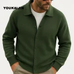 Cardigan pour hommes pull hommes Harajuku Patchwork coupe ajustée tricoté pull manteau d&rsquo;extérieur femme mode décontracté automne Streetwear