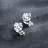 bijoux fins vvs d couleur glacée 925 en argent sterling diamant hommes moissanite clip sur boucles d'oreilles bijoux non percés femmes