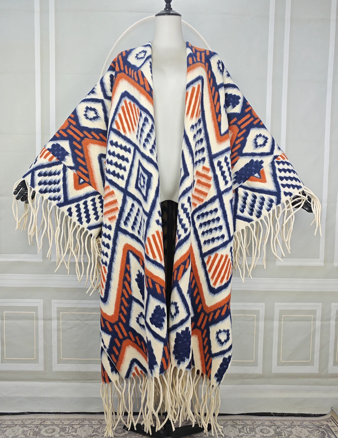 Manteau d’hiver à la mode pour femmes, caftan Abaya ouvert sur le devant, Cardigans amples imprimés de luxe pour femmes africaines, kimonos chauds pour fête Manteau d’hiver à la mode pour femmes, caftan Abaya ouvert sur le devant, Cardigans amples imprimés de luxe pour femmes africaines, kimonos chauds pour fête