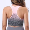 soutien gorge de sport absorbant les chocs pour femmes, sous vêtements respirants et résistants aux chocs, anneau en acier, soutien gorge de yoga gratuit, gilet de course, hauts d'entraînement de fitness