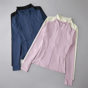 Vêtements de Yoga coupe-vent vêtements de sport femme course à manches longues sweat-shirt vestes de sport haut femmes hauts d’entraînement vêtements de sport Vêtements de Yoga coupe-vent vêtements de sport femme course à manches longues sweat-shirt vestes de sport haut femmes hauts d’entraînement vêtements de sport