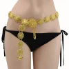 ceinture de robe pour femme, ceinture pour femme, mode, mignon, franges dorées, été, plage, taille, environnement en métal, nouvelle collection