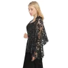 châle à franges à paillettes, nouveau design, élégant, luxe, chic, pour dîner occidental, banquet, robe de soirée cheongsam, événements formels