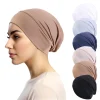 Chapeau intérieur sous-écharpe pour femmes musulmanes, bonnets Hijab, perte de cheveux, bonnet de chimio, écharpe de sauna commandée, vêtements de sauna, enveloppements de tête