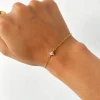 Bracelets en perles circulaires en Zircon unique pour femmes, en acier inoxydable, bijoux d&rsquo;été, accessoires pour Couple et amis, cadeau 2023