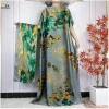 Abayas-Robe imprimée à manches courtes pour femmes, Robe élégante, Mode Dubaï, Islam, Maxi, Vêtements de fête, Été, 2024