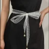 chaîne de taille en dentelle avec perles – ceinture respirante coréenne, mode féminine polyvalente