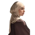 Bandage instand Hijab écharpe pour femmes musulmanes plaine foulard bandeau islamique Turban Femme Musulman bandeau foulards