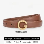 Ceinture élégante pour femmes, marque de luxe de haute qualité, jean de styliste, ceinture habillée pour femmes