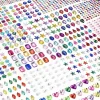 Autocollants strass artisanat pour enfants auto-adhésifs bijoux autocollants acrylique Bling bâton sur pierre précieuse multicolore collant pour l&rsquo;artisanat D