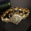 ceinture algérienne couleur or pour femmes, abaya marocain, bijoux de mariée, chaîne de taille arabe traditionnelle, cadeau