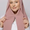 nouveau hijab instantané en mousseline de soie avec aimants intégrés femmes musulmanes écharpe châle avec sous capuchon turban mode bandeau châle hijabs
