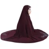 H222 Maxi taille XXL 120*110 cm prière musulmane Hijab amira tirer sur écharpe foulard foulards islamiques Turban casquettes Bonnet