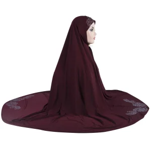 H222 Maxi taille XXL 120*110 cm prière musulmane Hijab amira tirer sur écharpe foulard foulards islamiques Turban casquettes Bonnet