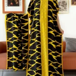 Dernière robe Abaya en coton à manches courtes robe ample avec grande écharpe Mulism dame décontracté Floral Boubou Maxi Islam femmes vêtements