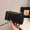 mode élégant pochette femmes brillant chaîne épaule sac à bandoulière dames chic cocktail fête de mariage enveloppe sac de soirée