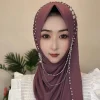 Hijab musulman pour femmes musulmanes, châle, écharpe de sauna, glands de luxe, prière malaisienne, Kufi, Islam, Arabie saoudite, mode perle, livraison gratuite, 05280 Hijab musulman pour femmes musulmanes, châle, écharpe de sauna, glands de luxe, prière malaisienne, Kufi, Islam, Arabie saoudite, mode perle, livraison gratuite, 05280