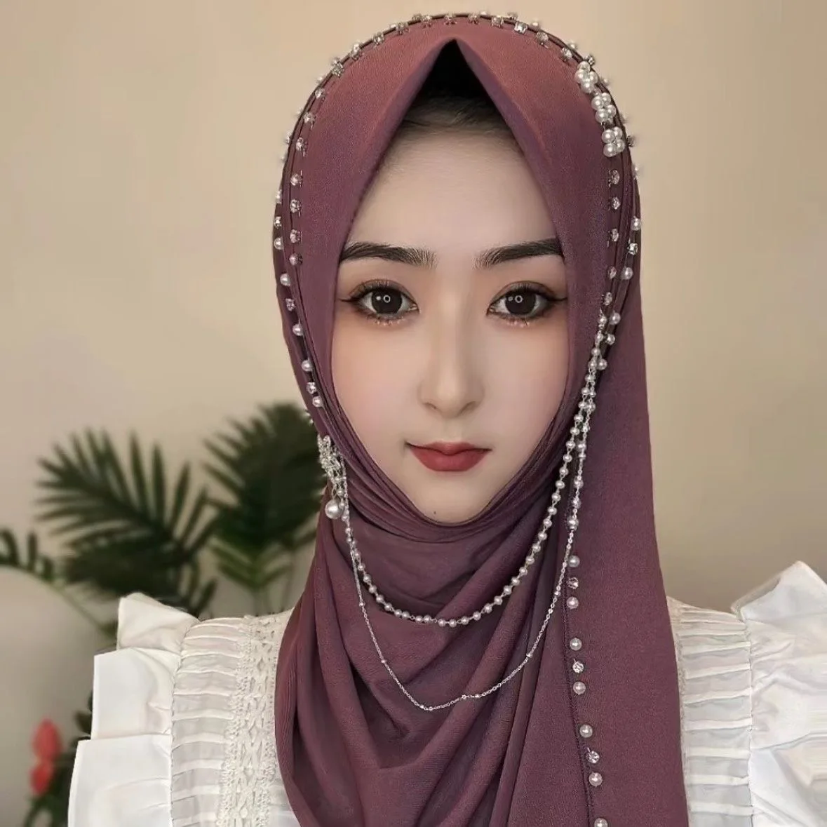 Hijab musulman pour femmes musulmanes, châle, écharpe de sauna, glands de luxe, prière malaisienne, Kufi, Islam, Arabie saoudite, mode perle, livraison gratuite, 05280 Hijab musulman pour femmes musulmanes, châle, écharpe de sauna, glands de luxe, prière malaisienne, Kufi, Islam, Arabie saoudite, mode perle, livraison gratuite, 05280