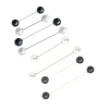 Épingles de sûreté pour pull et châle pour femme, broches en perles, clip pour cardigan, bricolage pour chemises et robes, 4 pièces