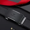 ceinture en cuir pour hommes avec boucle automatique, ceinture pour pantalons décontractés, ceinture haut de gamme à la mode, ceinture de taille professionnelle