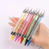 Stylo à points pour sélecteur de strass, pierres précieuses à double extrémité, cristaux, goujons, crayon de cire, manucure, Nail Art, outil de décoration à faire soi-même